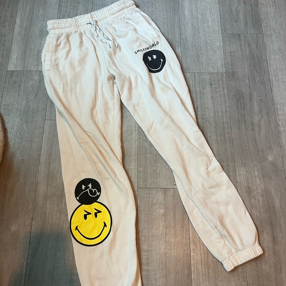 Kids White Joggers